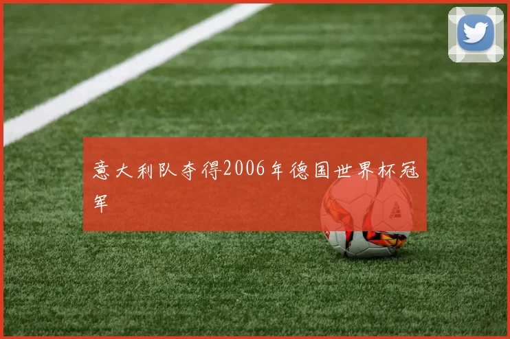 意大利队夺得2006年德国世界杯冠军