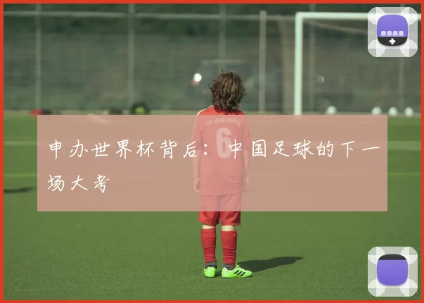 申办世界杯背后：中国足球的下一场大考