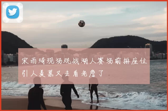 宋雨琦现场观战湖人赛场前排座位引人羡慕又去看老詹了